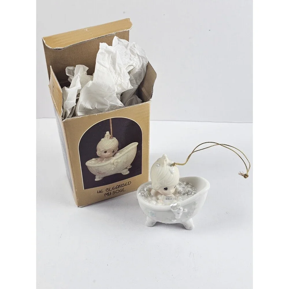 Precious Moments 1987 Ornament He Cleansed My Soul 112380 Christmas